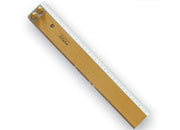 gbc Riga legno, millimetratura fotoincisa, 60cm Riga parallela in legno, 60cm con millimetratura fotoincisa di precisione, bordo per china, parallelografo in metallo + filo FAARCP/4