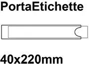 legatoria PortaEtichetteAdesivo EtichettaIntercambiabile, 40x220mm PA9. Formato 220x40mm,  Trasparente Liscio.	Porta etichette autoadesivo con cartoncino inseribile. Sono utili per la personalizzazione di raccoglitori, cartelle, cassettiere, scatole. Disponibili in diversi formati. Versione tagliabile FAO098162