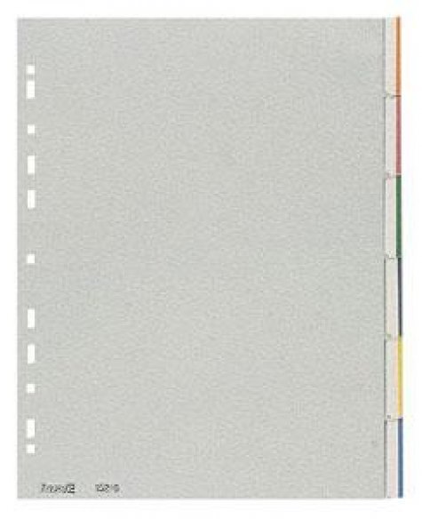 gbc Separex divisori in pvc rubrica 152-6 Rubriche A4 (21x29,7cm) con cartoncini intercambiabili mensili, numerici alfabetici e neutri.