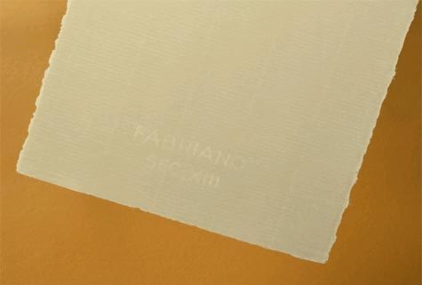carta Carta per corrispondenza di pregio Secolo XIII, Cartiere Miliani Fabriano Avorio, 120gr, 110x220mm, bordo tagliatato a mano, per stampa laser e ink-jet.