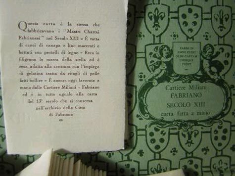 carta Carta per corrispondenza di pregio Secolo XIII, Cartiere Miliani Fabriano Avorio, 120gr, 110x220mm, bordo tagliatato a mano, per stampa laser e ink-jet.