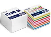 carta CUBOTTO BIANCOTUTTO 85 per appunti veloci sia a casa che in ufficio,  limmancabile compagno delle vostre telefonate. In due versioni: bianco o colorato, formato Q5 (9,5x9,5cm), 85gr, 700 fogli.
