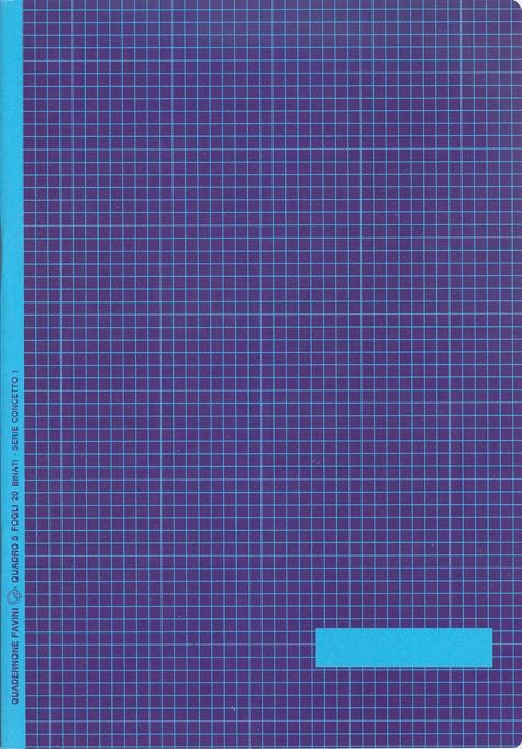 carta Maxiquaderno CONCETTO 1, BIANCO FSC, quadro 5mm in entrambi i lati, formato A4 (21x29,7cm), 80gr, 20 fogli.