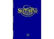 carta BLOCCO SketchPad quadro 10mm su entrambi lati, 4 fori, formato A4 (21x29,7cm), 100gr, 50 fogli, rilegatura a spirale fav497328