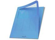 carta Folder con Finestra Luce 140, AZZURRO 55 formato LT (22 x 31cm), 140gr, 10 cartelline.