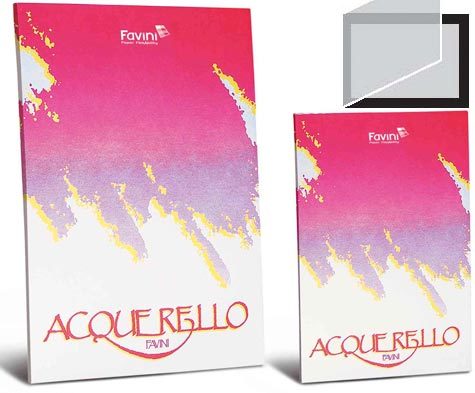 Blocco acquerello 10 fogli 340gr 25x35cm Favini