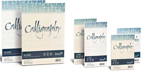 carta Cartoncino Calligraphy Algae 200, BIANCO 01 formato A4 (21x29,7cm), 200gr, 50 fogli.