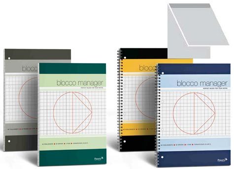 carta BLOCCO MANAGER A4 quadro 10mm, retro neutro senza rigature, formato A4 (21x29,7cm), 82gr, 90 fogli, collato sul lato corto.