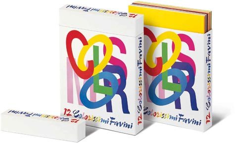 carta Bristol Color 200 Sigillo, ASSORTITO IN 12 COLORI formato T2 (50x70cm), 200gr, 240 fogli.