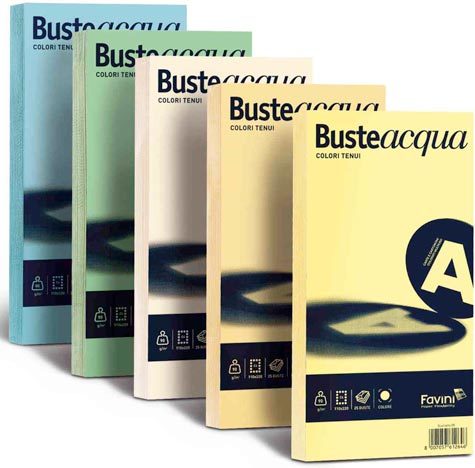 carta BusteAcqua 90gr, AVORIO 110, C4 formato C4 (11x22cm), 90gr.