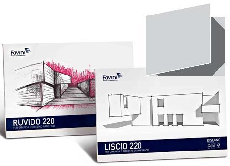 carta DISEGNO 220 BIANCO CARTANGOLI liscio squadrato, formato D4 (24x33cm), 220gr, 20 fogli.
