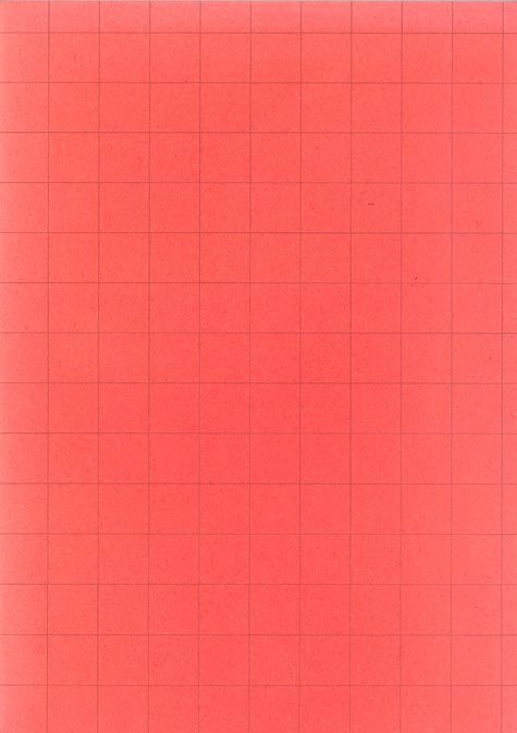 carta Blocchetto Serieluce FAVILLE Rosso quadretto 10mm sul fronte, non stampato sul retro. blocchi di carta colorata, levigatissima sulla quale la penna a sfera scivola con estrema facilit. Ideale per appunti veloci, formato A6 (10,5x14,8), 90gr, 50 fogli.