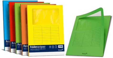 carta Folder con Finestra Luce 140, ARANCIO 56 formato LT (22 x 31cm), 140gr, 10 cartelline.