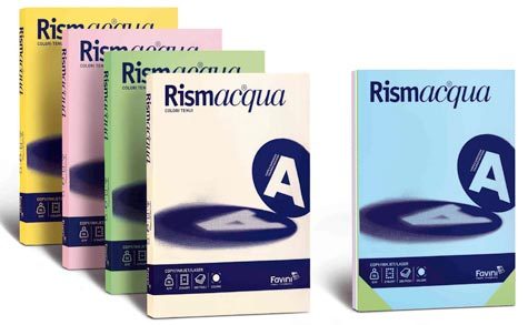carta Cartoncino RismAcqua 140, CAMOSCIO 02 formato A4 (21 x 29,7cm), 140gr, 200 fogli.
