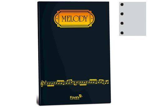 carta MELODY 85 RICAMBIO MAXIMUSICA formato A4 (21x29,7cm), 85gr, 40 fogli.