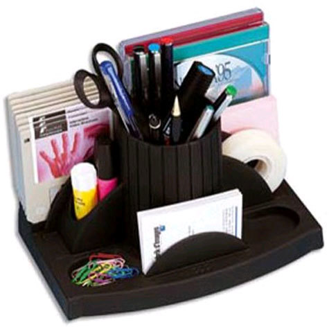 gbc Organizer da scrivania GRIGIO scuro antracite, formato 22x13cm, h14cm, prodotto originale francese, MADE IN FRANCE.