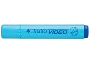 acco Evidanziatore fluorescente AZZURRO TRATTO VIDEO punta a scalpello 1-5mm.