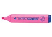 acco Evidanziatore ROSA fluorescente TRATTO VIDEO punta a scalpello 1-5mm.