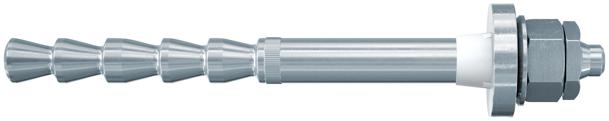 fischer Barra multicono in acciaio FHB-A dyn 20x170/50 per ancorante chimico FIS HB (1 Pz.) Barra multicono in acciaio zincato classe 8.8 da combinare con la resina vinilestere a iniezione FIS HB 360 S per fissaggi soggetti a carichi dinamici, alternati ciclici e a fenomeni di fatica.