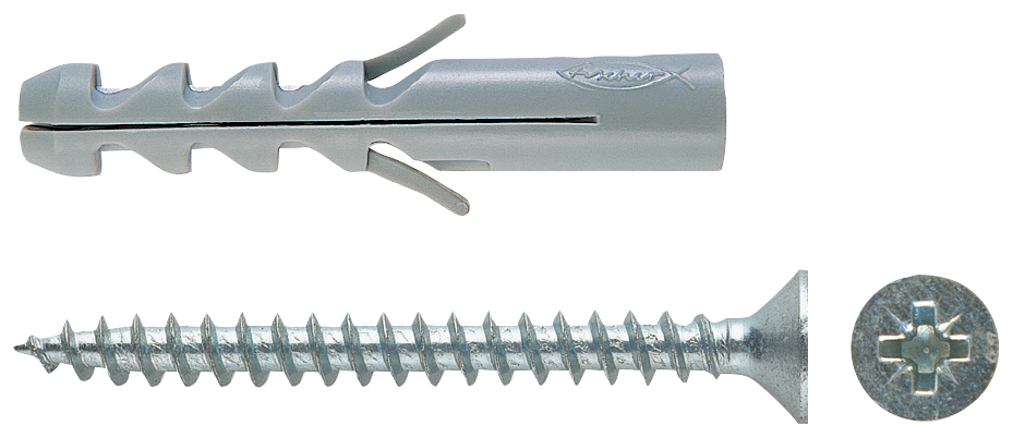 fischer Tasselli S 10 V con vite (1 Pz.) fie1275.