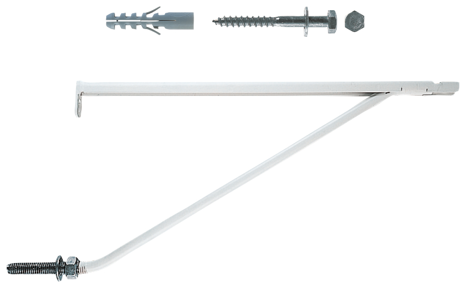 fischer Mensola pesante per lavabo ML 35 (2 Pz.) La mensola pesante per lavabi ML verniciata bianco RAL 9010 fie1398