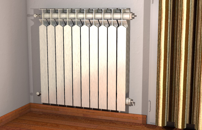 fischer Mensola radiatori alluminio TF 10-70 B (2 Pz.) Mensola per radiatore in alluminio.