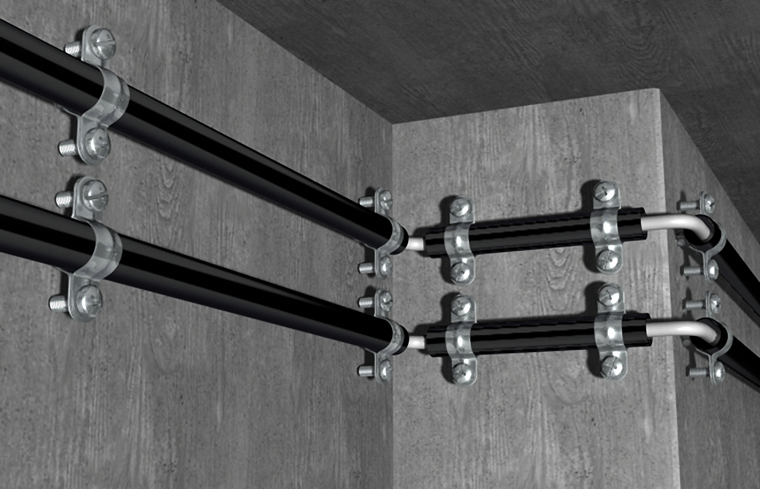 fischer Collare per cavi e tubi D32 (20 Pz.) Il collare distanziatore in metallo per cavi e tubi.