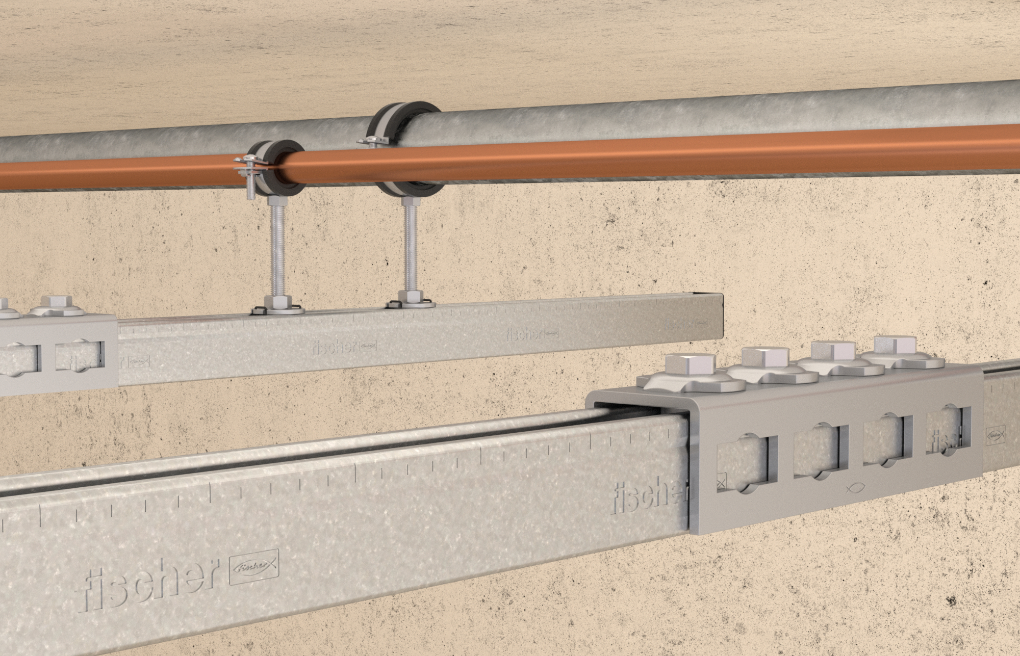 fischer Elemento connessione FUF OC 62 (1 Pz.) Elemento di connessione - Prolunga FUF OC.