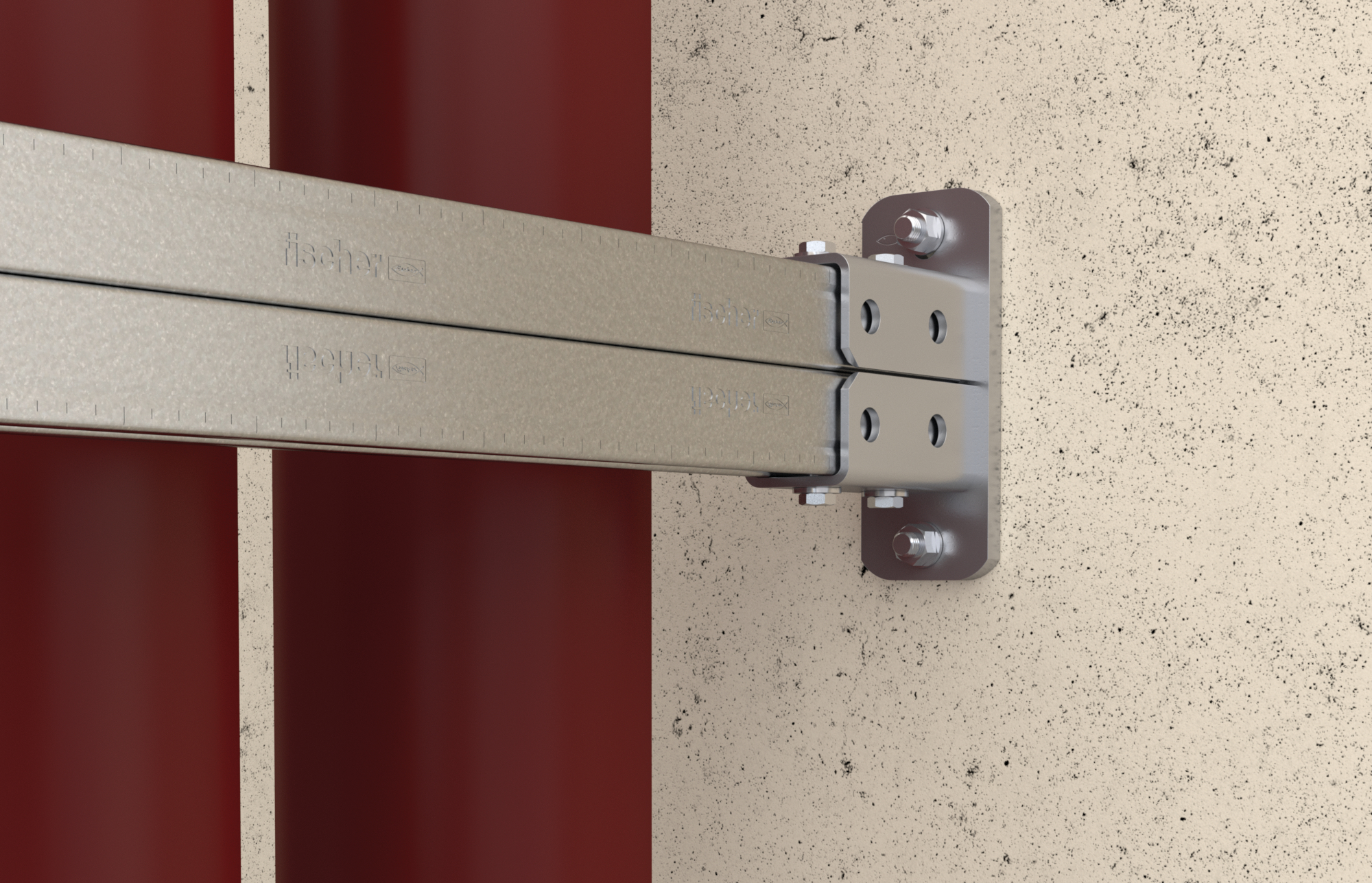 fischer Mensola a sella SF L 41 A4 (1 Pz.) Elementi di connessione - Mensola a sella SF in acciaio inossidabile A4.