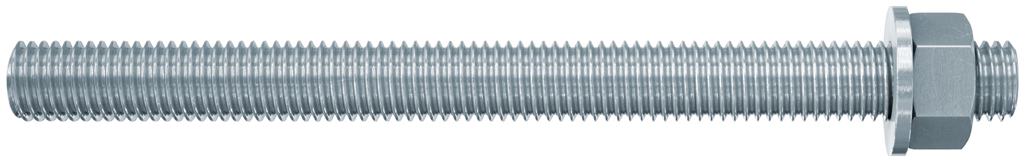fischer Barre filettate M 12 x 115 cl.5.8 (1 Pz.) Barra filettata in acciaio classe 5.8 zincato bianco, con dado e rosetta, per bussola in acciaio fie1833