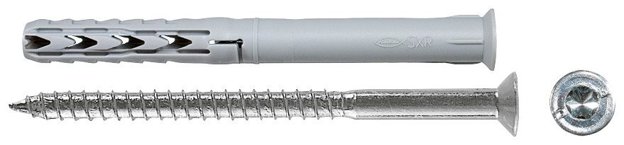 fischer Tasselli prolungati SXR 6X60 WT LS (1 Pz.) Fissaggio prolungato SXR-WT LS, con vite testa svasata piana e impronta Torx, non premontata fie1918