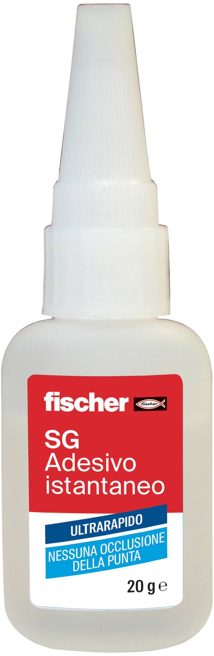 fischer Adesivo istantaneo SG20 colla attacca tutto (1 Pz.) L'adesivo istantaneo liquido e trasparente, a base di etile-cianoacrilato fie1954