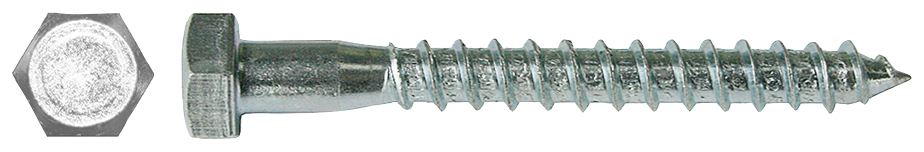 fischer Vite testa esagonale DIN 571 10X180 CLASSE 4.8 zincatura bianca (1 Pz.) VITE T.E. DIN 571.