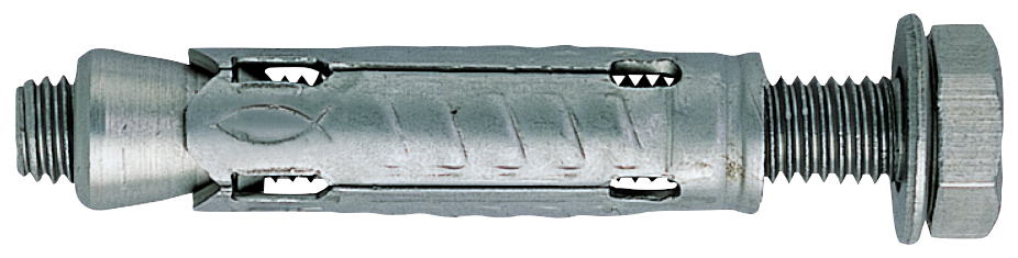 fischer Tasselli in acciaio TA M 6 V INOX con vite (1 Pz.) L'ancorante filettato internamente, facile da installare, per fissaggi in calcestruzzo non fessurato. Versione in acciaio inox con vite T.E..