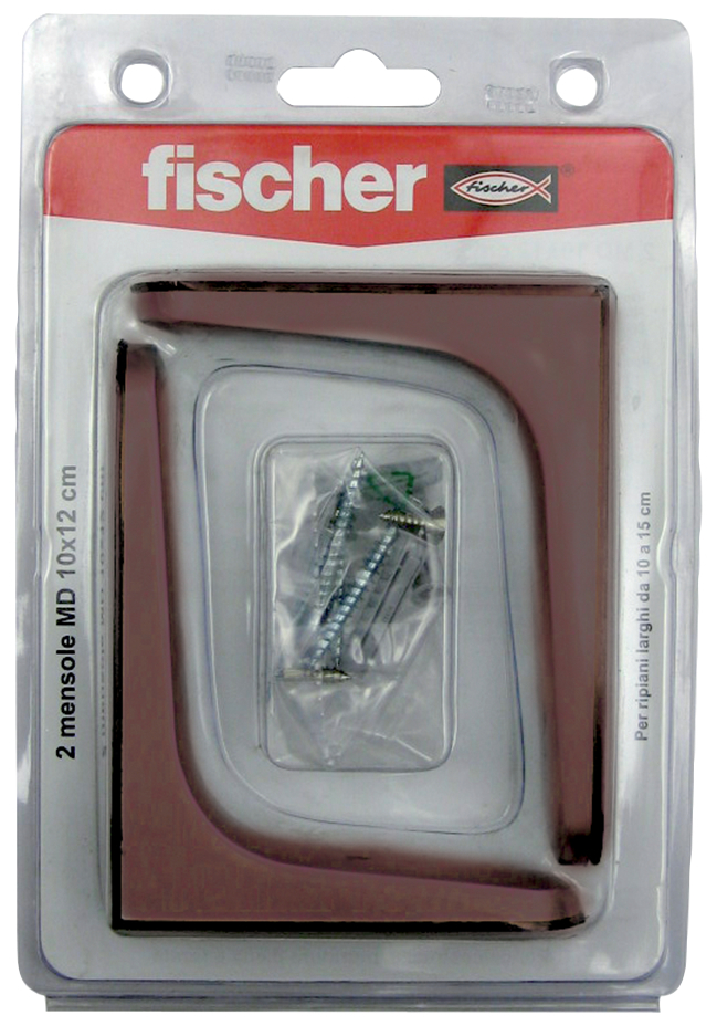 fischer Reggi mensola arredo MD 150X180 K Bianco (1 Pz.) Mensole per arredo in blister MD K fie2049