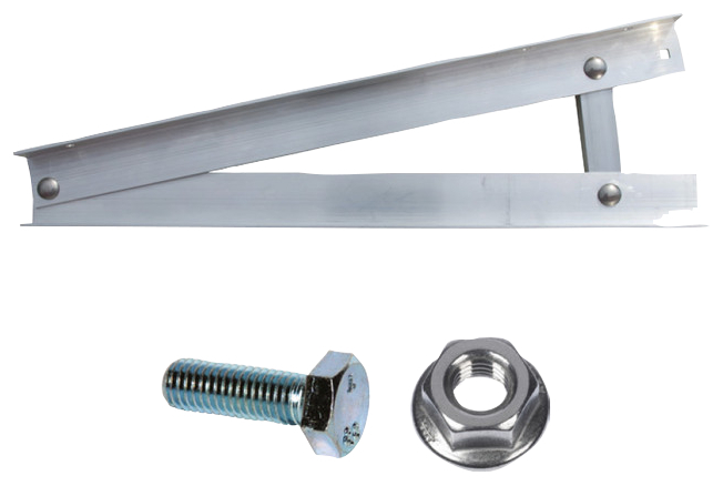 fischer Struttura triangolare preassemblata STFS 10 -13  (1 Pz.) Il triangolo per l?installazione in posizione ribassata di pannelli fotovoltaici su coperture piane. Idoneo all?installazione di pannelli con orientamento landscape..