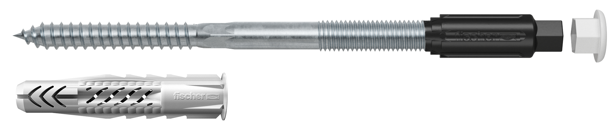 fischer Fissaggio distanziato per cappotti THERMAX 10/240 M8 (1 Pz.) Il fissaggio termicamente isolato per installazione distanziata in sistemi compositi di isolamento termico esterno (ETICS).