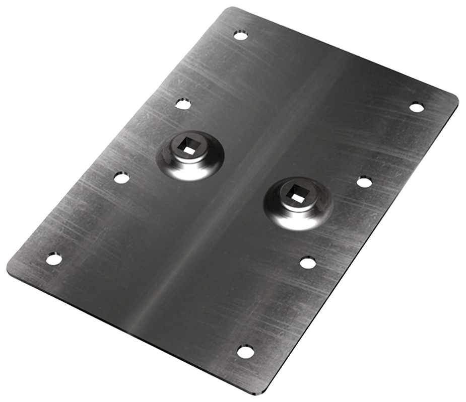 fischer Piastra per solette cordino CSP - CDP - Sistemi anticaduta DPI (2 Pz.) Il dispositivo di aggancio puntuale (tipo A) per dispositivi di protezione individuale (DPI) su coperture residenziali fie2165