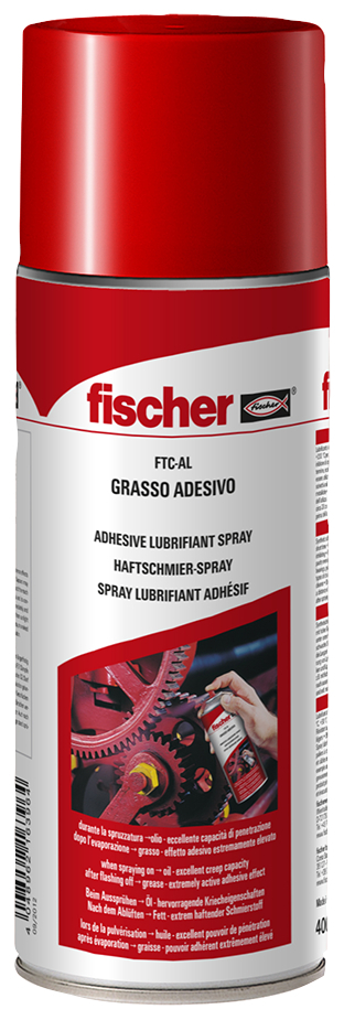 fischer Grasso adesivo FTC-AL 400 ml (1 Pz.) Prima: olio con eccellente capacit di penetrazione, dopo l'evaporazione: grasso con elevato effetto adesivo fie2267