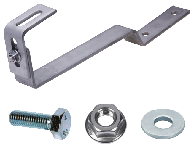 fischer Gancio piatto regolabile GTPR A2 per fissaggio di pannelli solari su tegole (1 Pz.) fie2269.