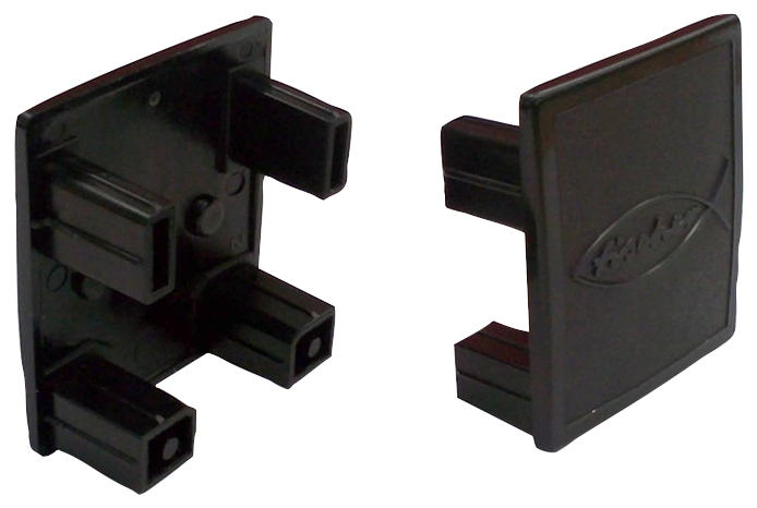 fischer Coperchio per profilo AK SP (1 Pz.) Tappo di chiusura per profilo Solar-fish BLACK.