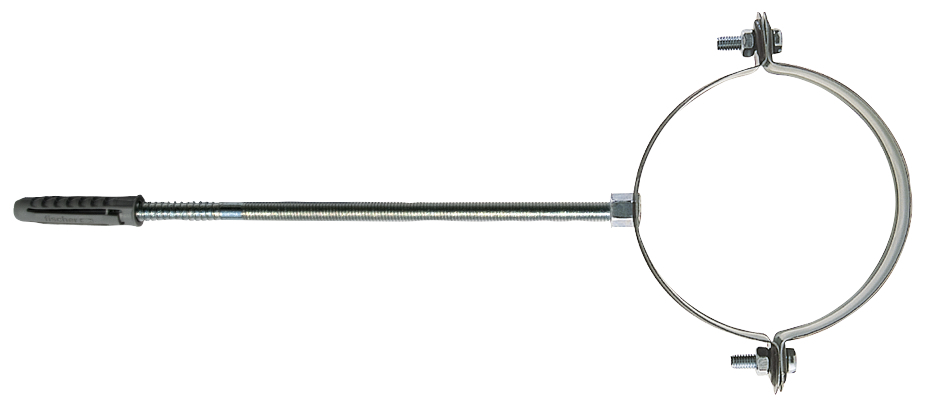 fischer Collare per tubi fumo 80 V INOX (1 Pz.) Collare per tubi fumo verniciato bianco CCF-V e CCF-V inox.