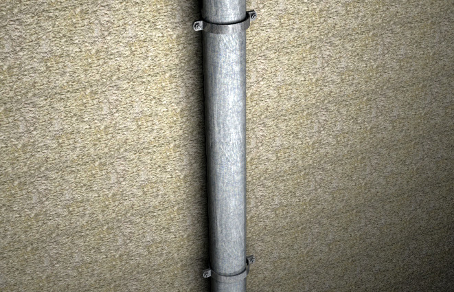 fischer Collare per tubi fumo 120 V INOX (1 Pz.) Collare per tubi fumo verniciato bianco CCF-V e CCF-V inox.