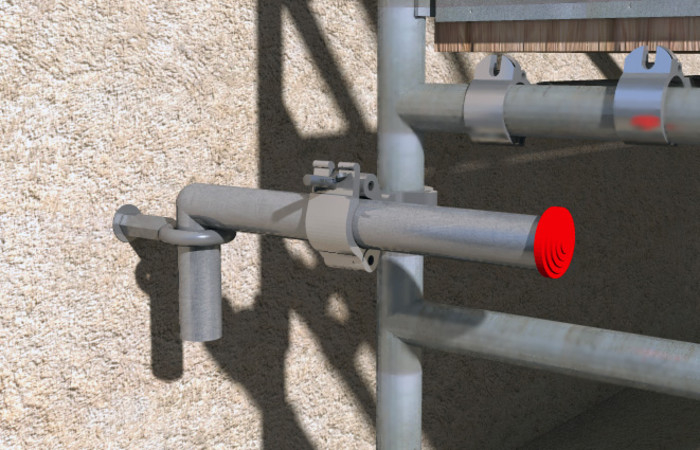 fischer Tubo A golfare 50 mm con tappo per ponteggi (1 Pz.) I tubi per golfare � 50 mm e occhiolo � 23 mm per l'ancoraggio di ponteggi di facciata.