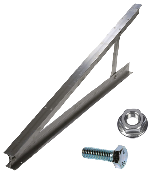 fischer Struttura triangolare preassemblata STFN 10�-15� (1 Pz.) Il triangolo per l?installazione di pannelli fotovoltaici su coperture piane, idoneo all?installazione di pannelli con orientamento potrait o landscape. fie2426