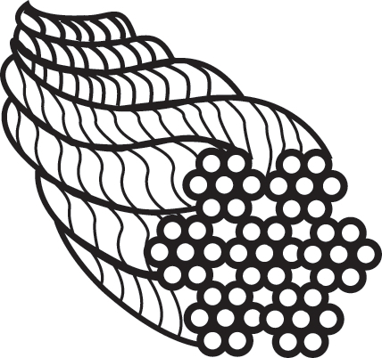 fischer Cavo on occhiolo pendinatura WI 2 MM X 200M REEL (1 Pz.) Fissaggio infinitamente variabile di sospensioni di cavi d'acciaio. fie245