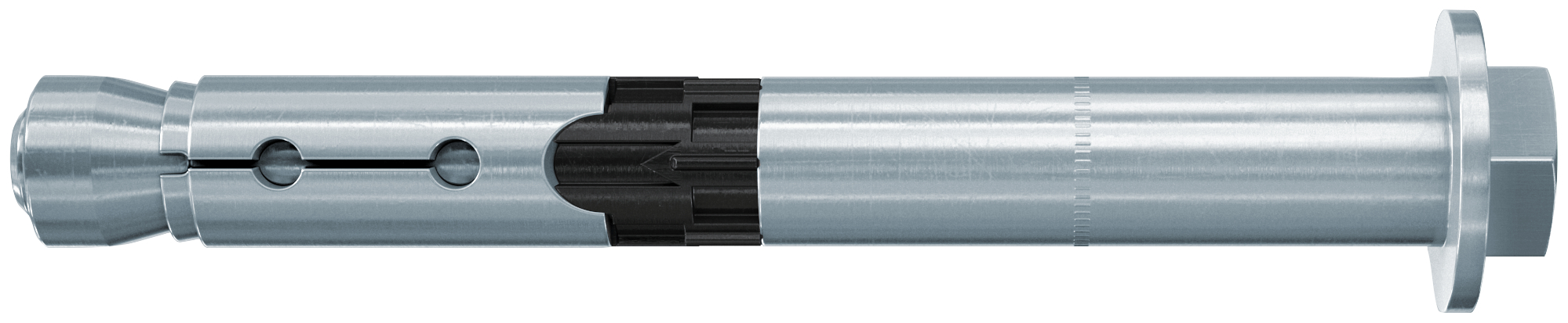 fischer Tassello passante in acciaio FH II 12/25 S (1 Pz.) Ancorante a battere passante con vite a testa esagonale ad altissime prestazioni a taglio per calcestruzzo fessurato e applicazioni sismiche C1 e C2..