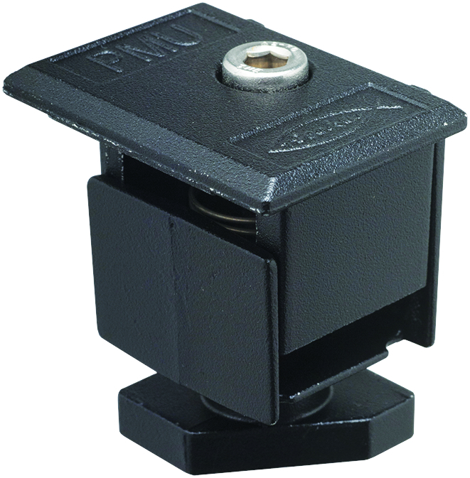 fischer Morsetto unico PMU BL nero (1 Pz.) Il morsetto finale universale per pannelli fotovoltaici con spessore da 30 a 50 mm. Versione anodizzata nera. fie2769