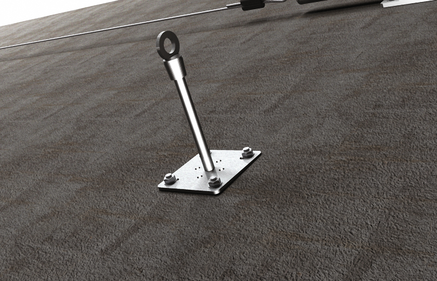 fischer Palo deformabile PD H25 BP hdg - Sistemi anticaduta DPI (2 Pz.) Il palo deformabile per l'aggancio puntuale del dispositivo di protezione individuale (DPI).