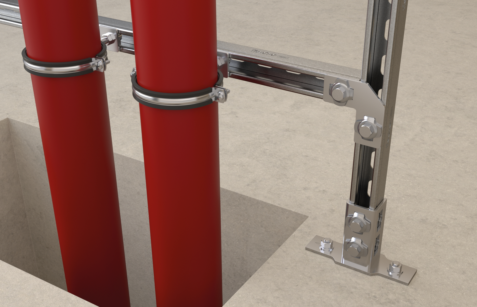 fischer Staffe piane PFFF 4I (1 Pz.) Staff e piane ad innesto rapido PFFF.